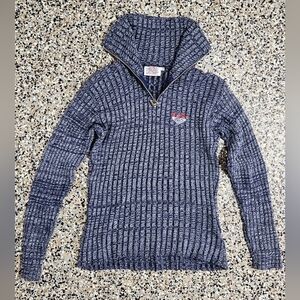 Vintage Y2k Quiksilver Chunky Knit Womens Quarter Zip Sweater - Size Small